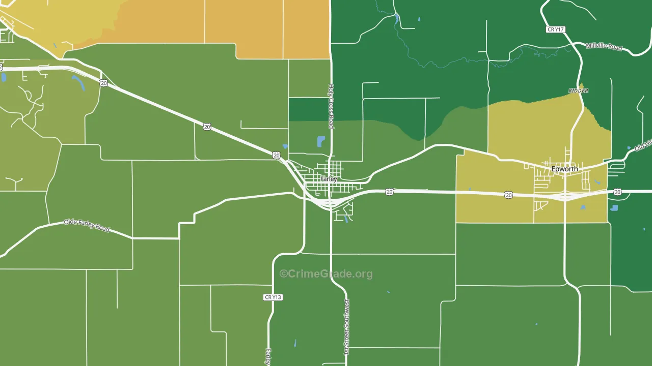 52046, IA Map of Drug-Related Crime Rates