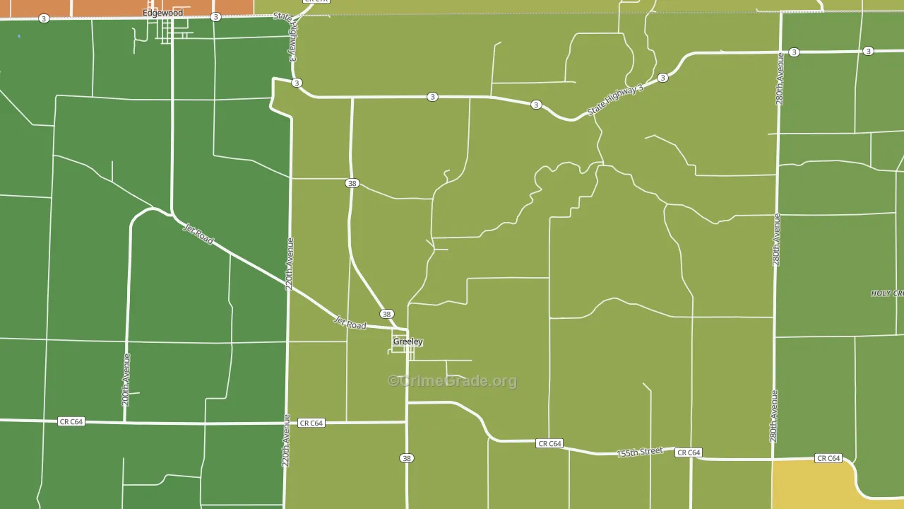 52050, IA Map of Drug-Related Crime Rates