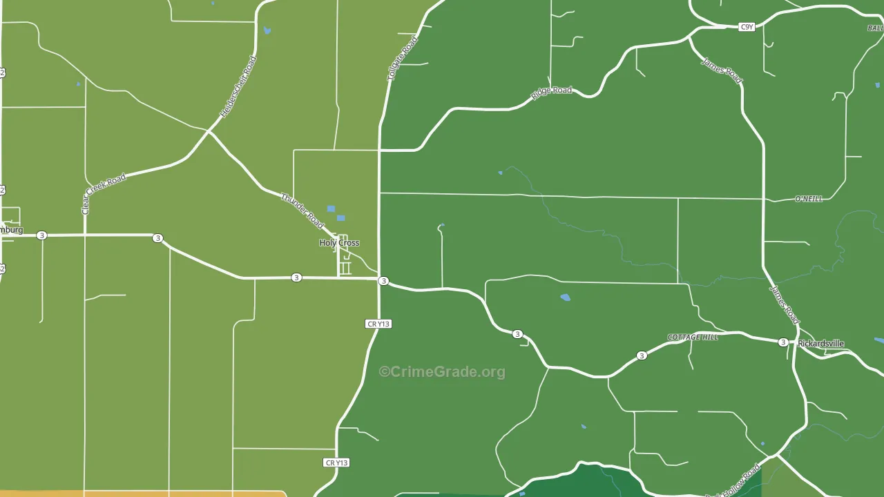52053, IA Map of Drug-Related Crime Rates