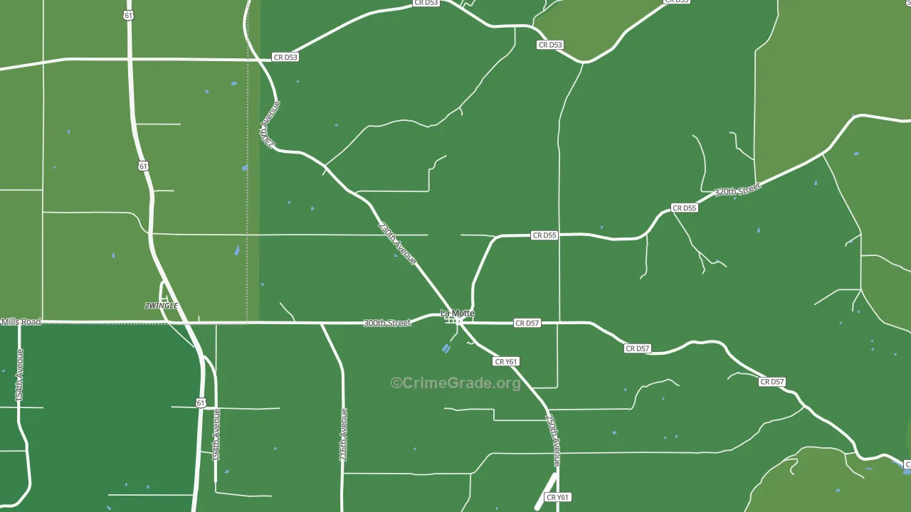 52054, IA Map of Drug-Related Crime Rates