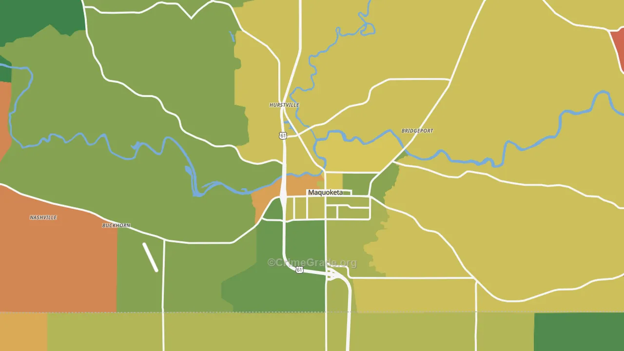 52060, IA Map of Drug-Related Crime Rates