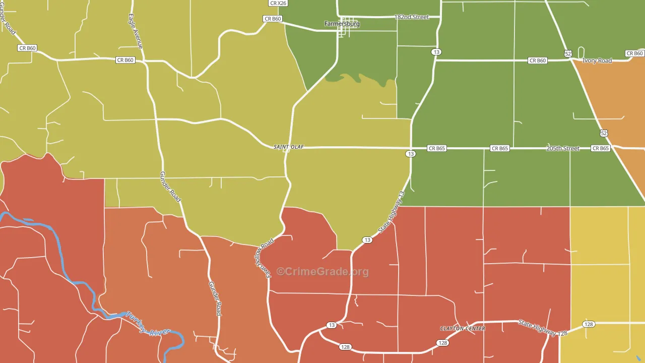 52072, IA Map of Drug-Related Crime Rates