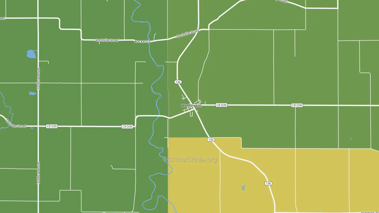 52078, IA Map of Drug-Related Crime Rates