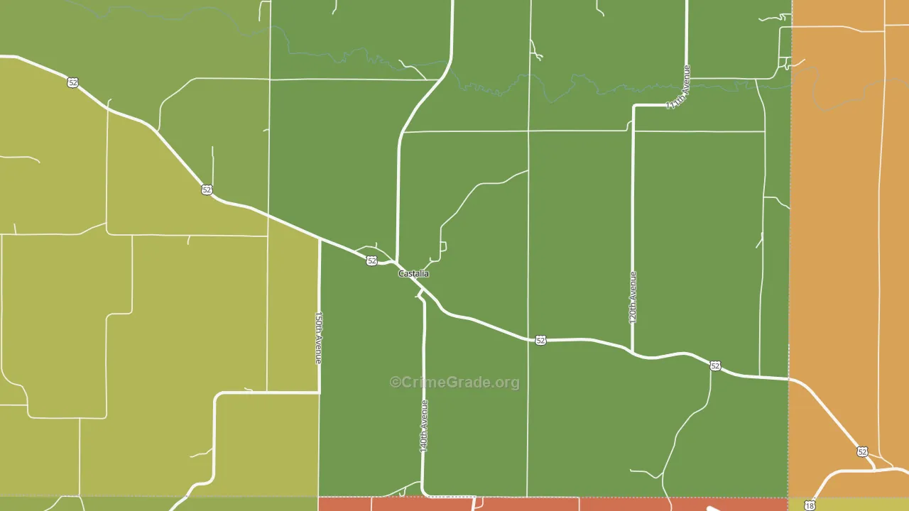 52133, IA Map of Drug-Related Crime Rates