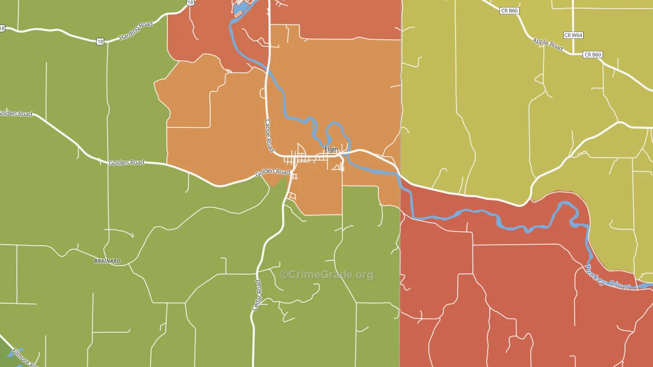 52141, IA Map of Drug-Related Crime Rates