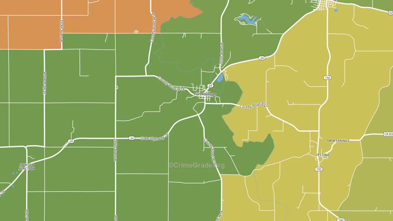52144, IA Map of Drug-Related Crime Rates