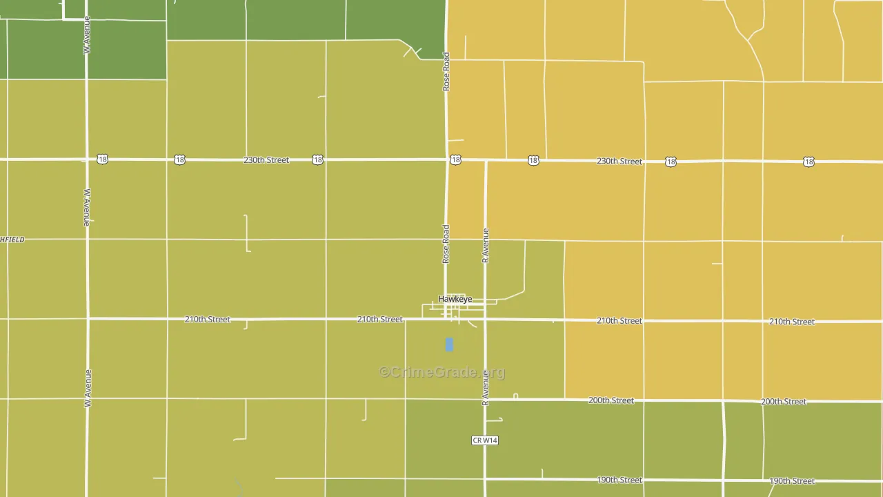 52147, IA Map of Drug-Related Crime Rates