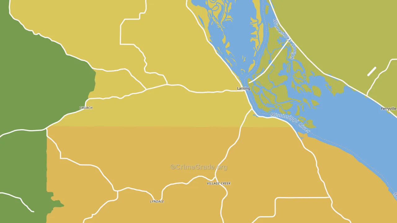 52151, IA Map of Drug-Related Crime Rates
