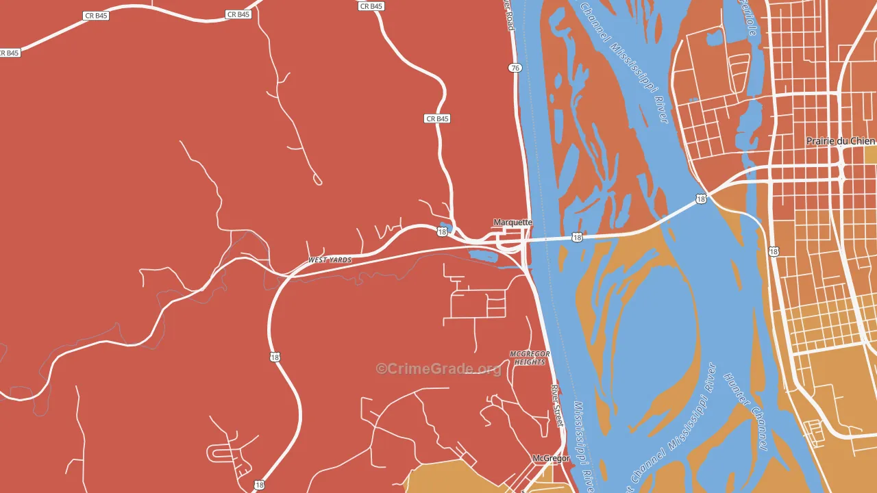 52158, IA Map of Drug-Related Crime Rates