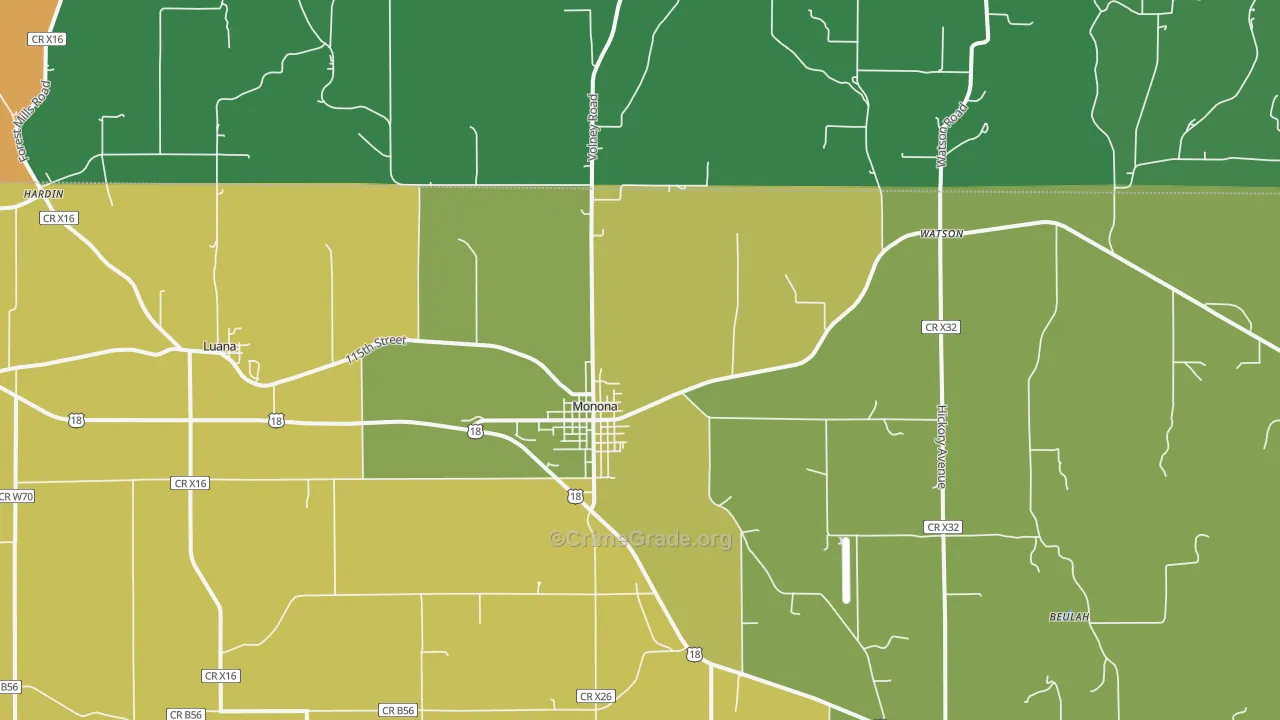 52159, IA Map of Drug-Related Crime Rates