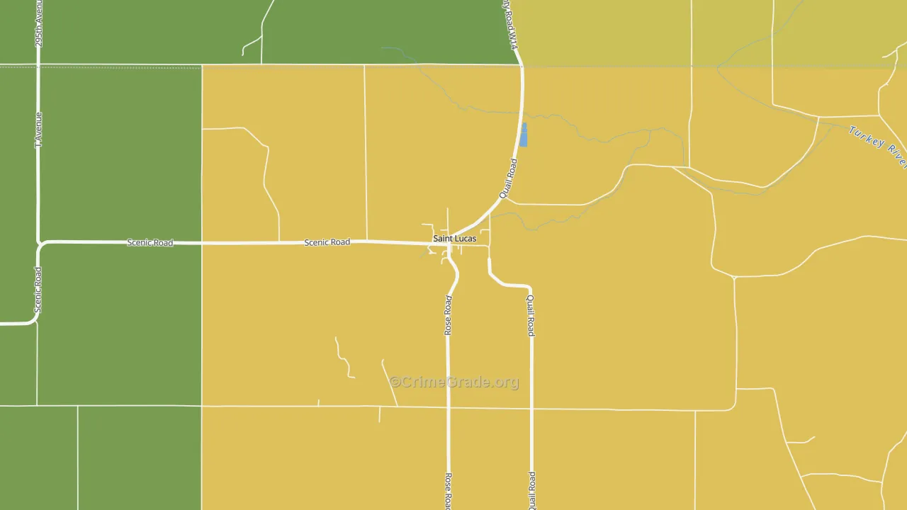 52166, IA Map of Drug-Related Crime Rates