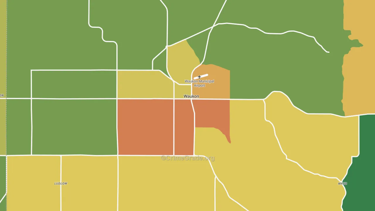 52172, IA Map of Drug-Related Crime Rates