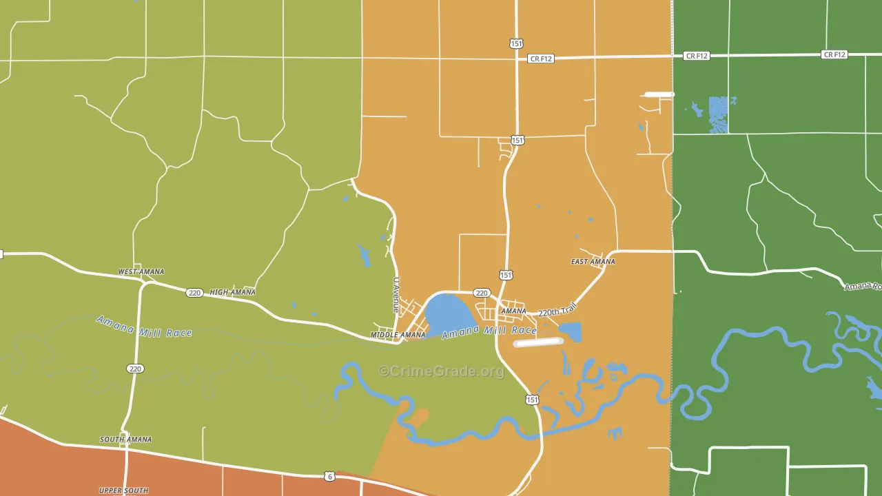 52203, IA Map of Drug-Related Crime Rates