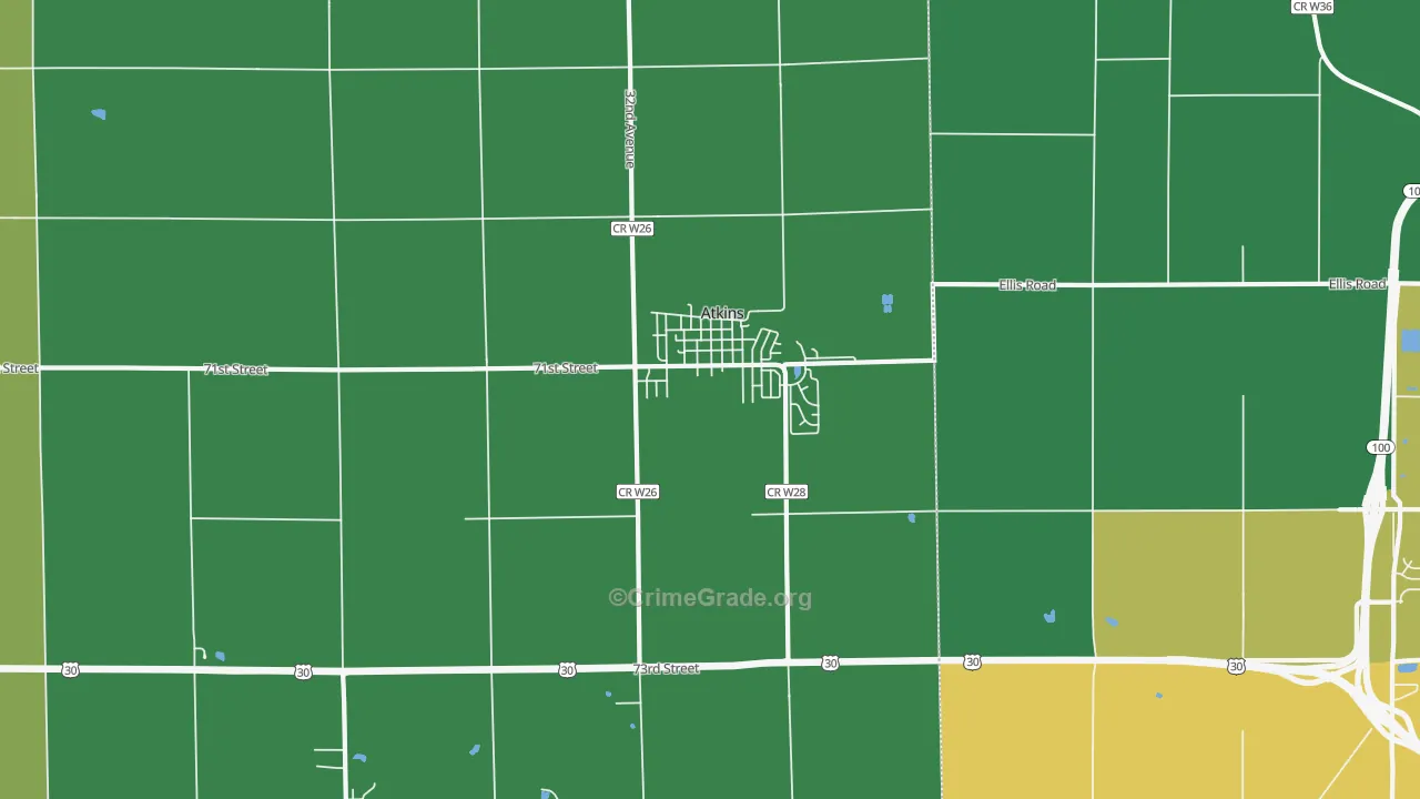 52206, IA Map of Drug-Related Crime Rates