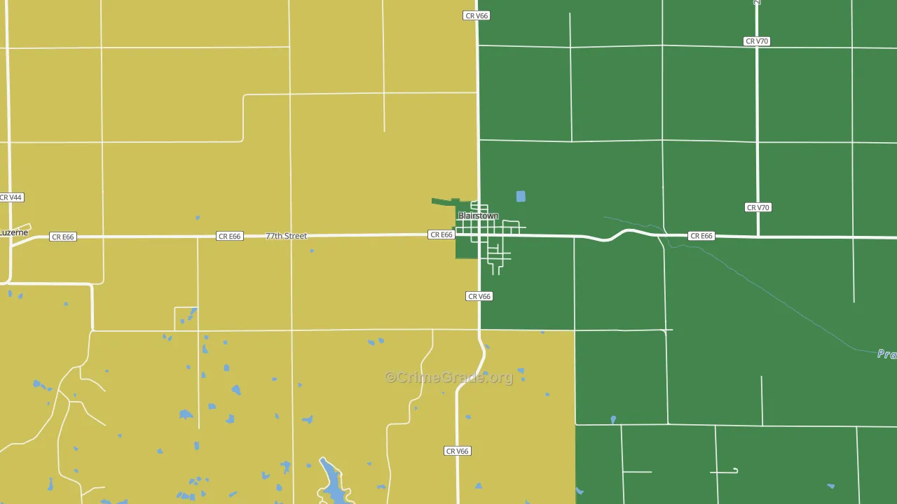 52209, IA Map of Drug-Related Crime Rates