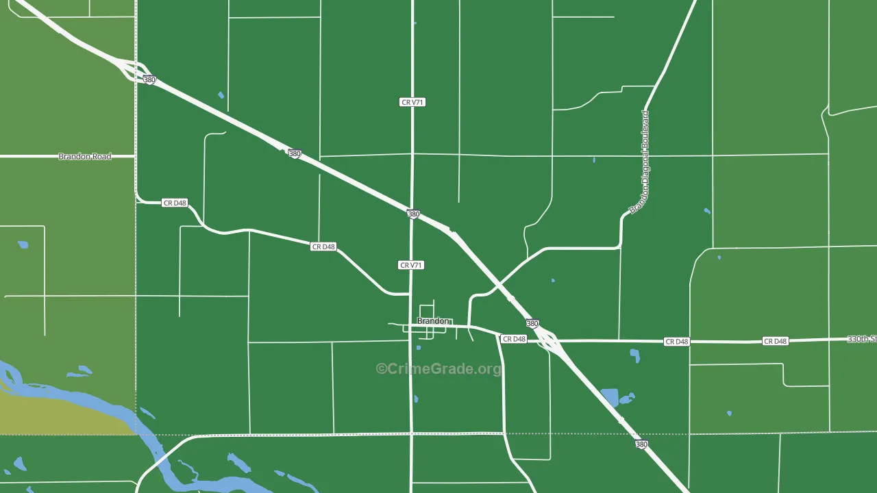 52210, IA Map of Drug-Related Crime Rates