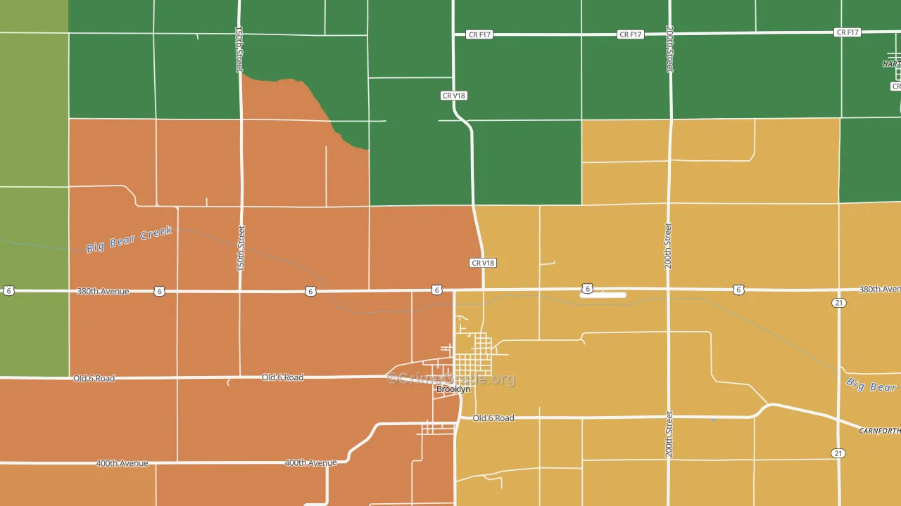 52211, IA Map of Drug-Related Crime Rates