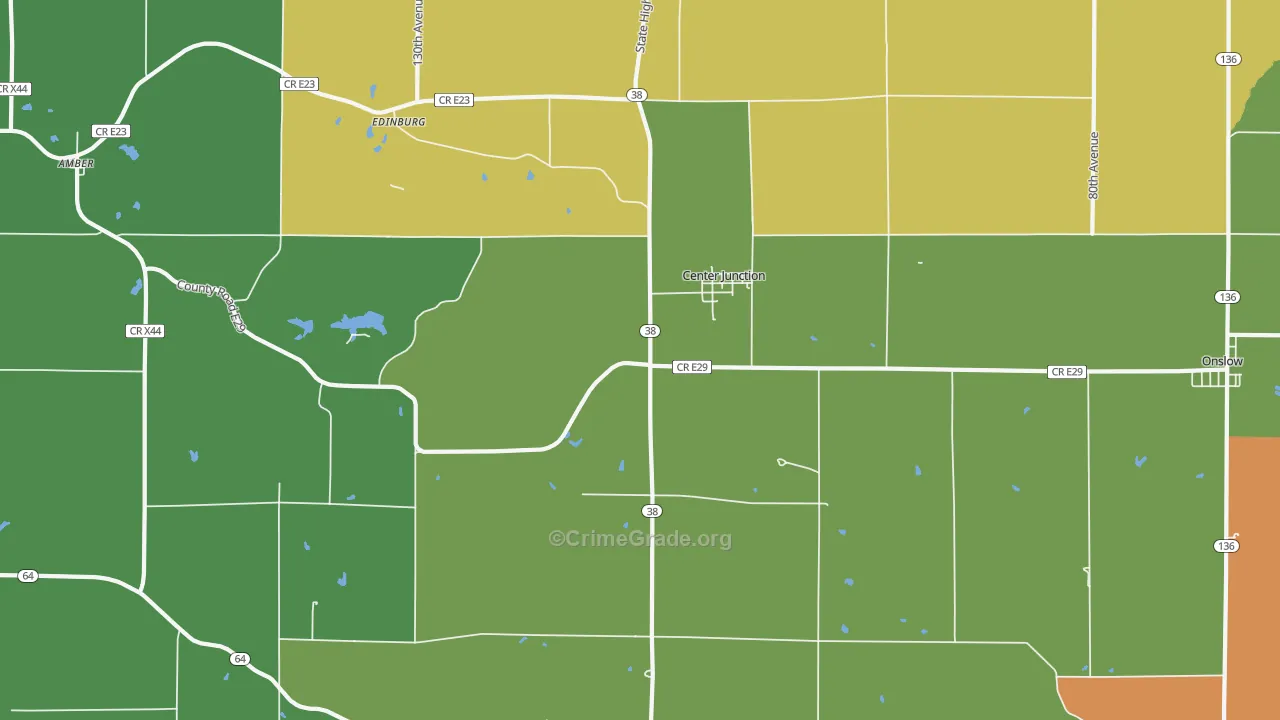 52212, IA Map of Drug-Related Crime Rates