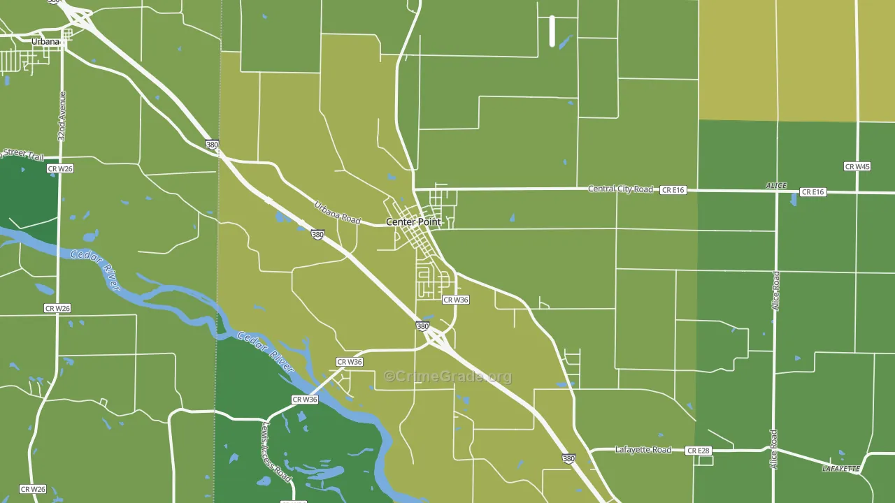 52213, IA Map of Drug-Related Crime Rates