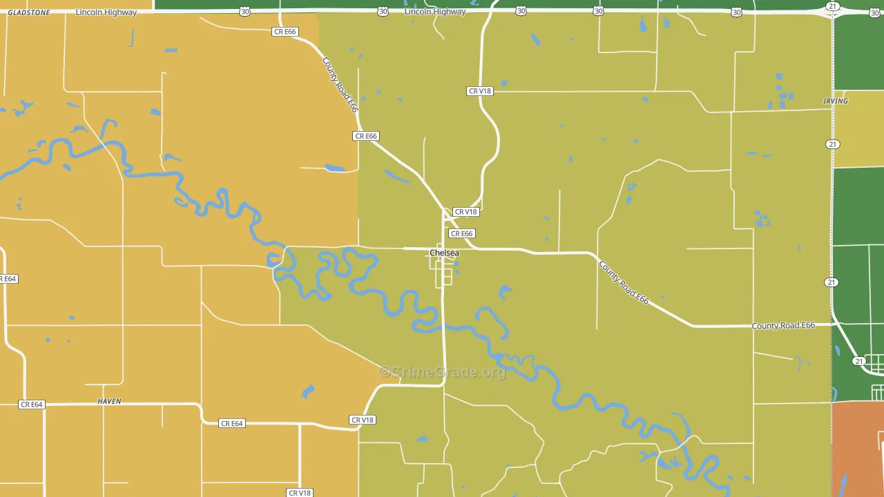 52215, IA Map of Drug-Related Crime Rates