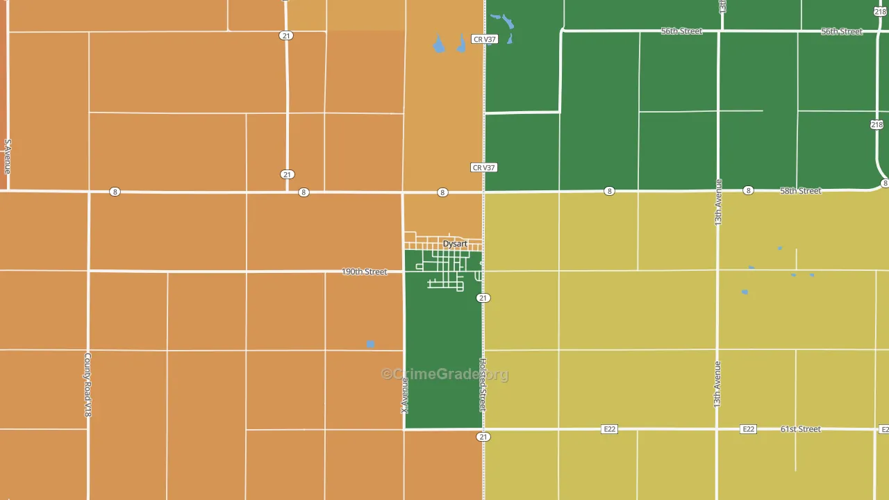 52224, IA Map of Drug-Related Crime Rates