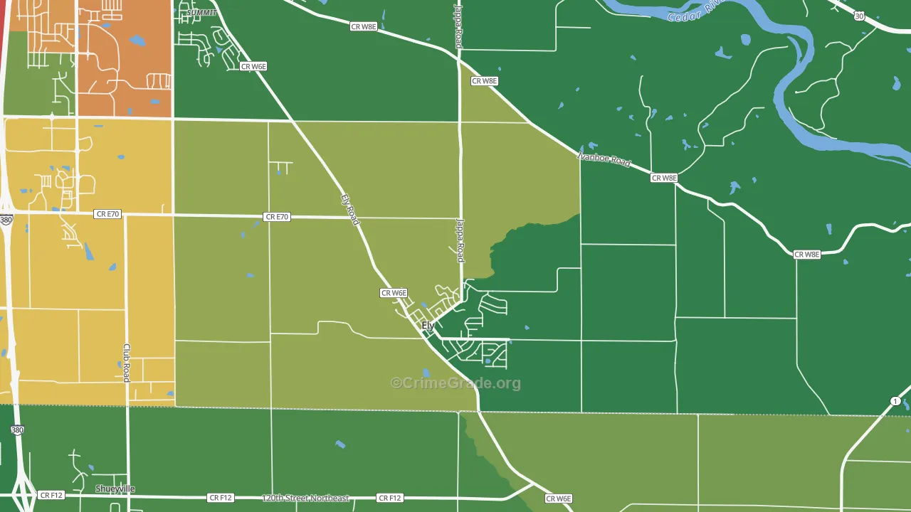 52227, IA Map of Drug-Related Crime Rates