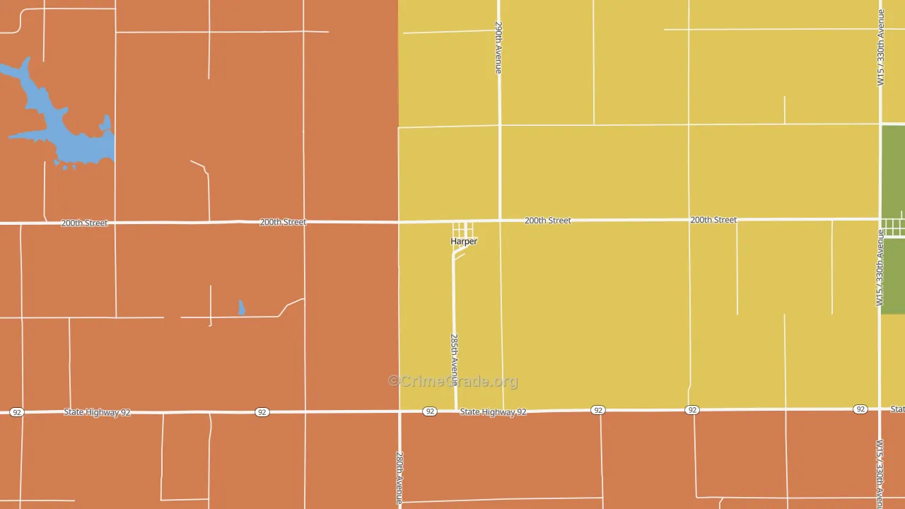 52231, IA Map of Drug-Related Crime Rates