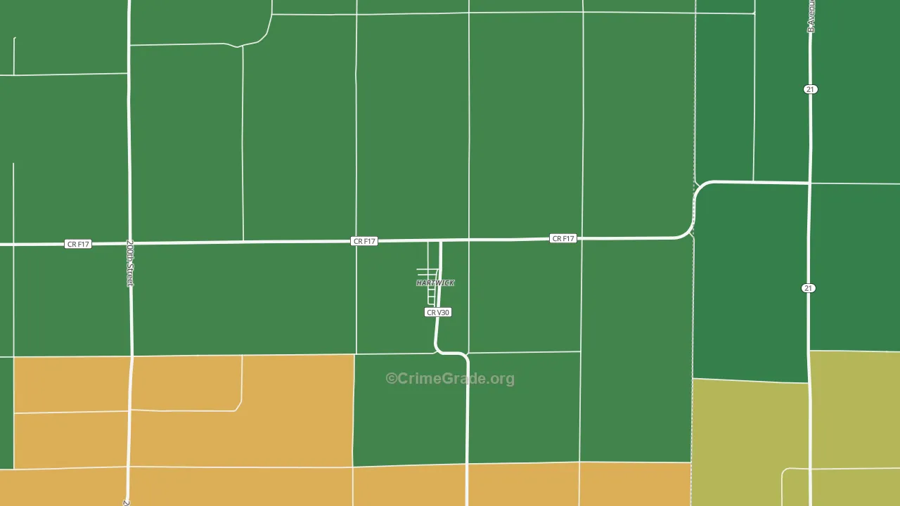 52232, IA Map of Drug-Related Crime Rates