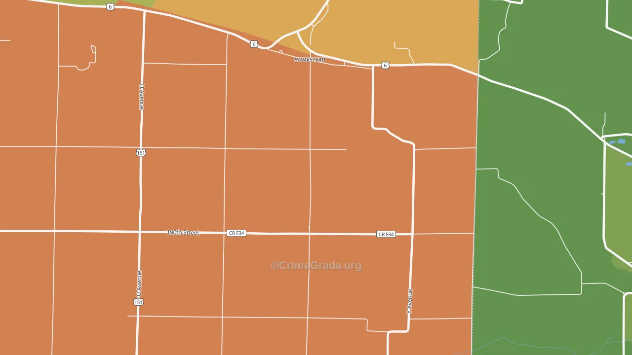 52236, IA Map of Drug-Related Crime Rates