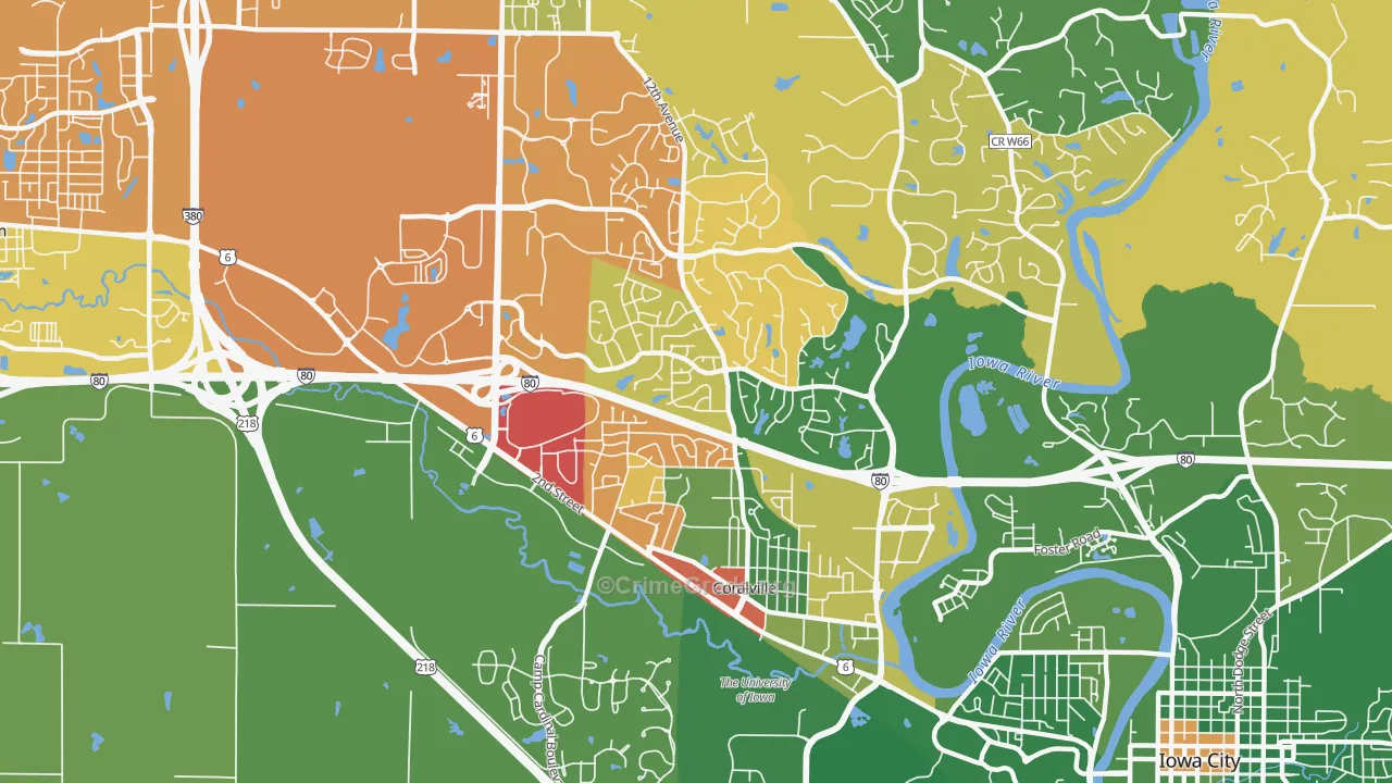 52241, IA Map of Drug-Related Crime Rates