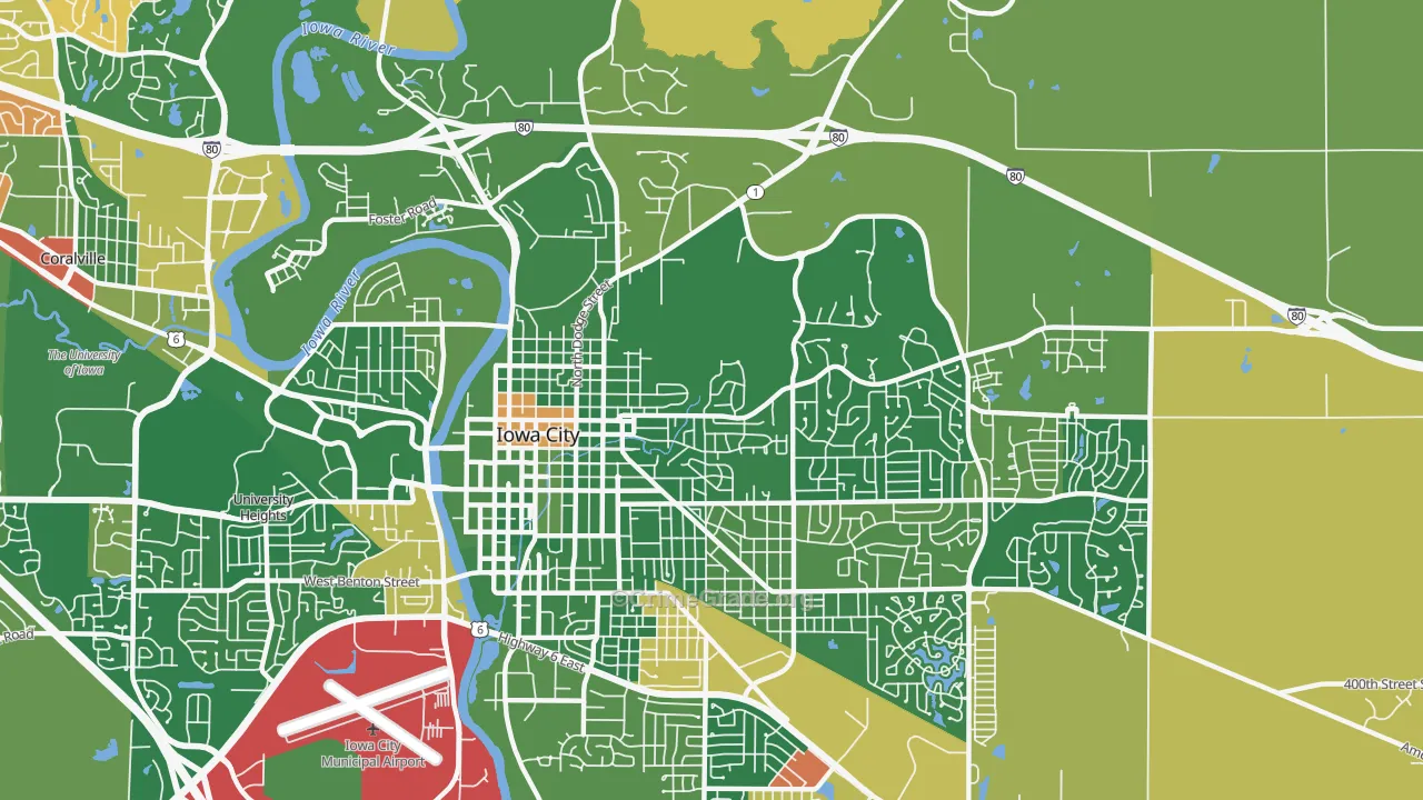 52245, IA Map of Drug-Related Crime Rates