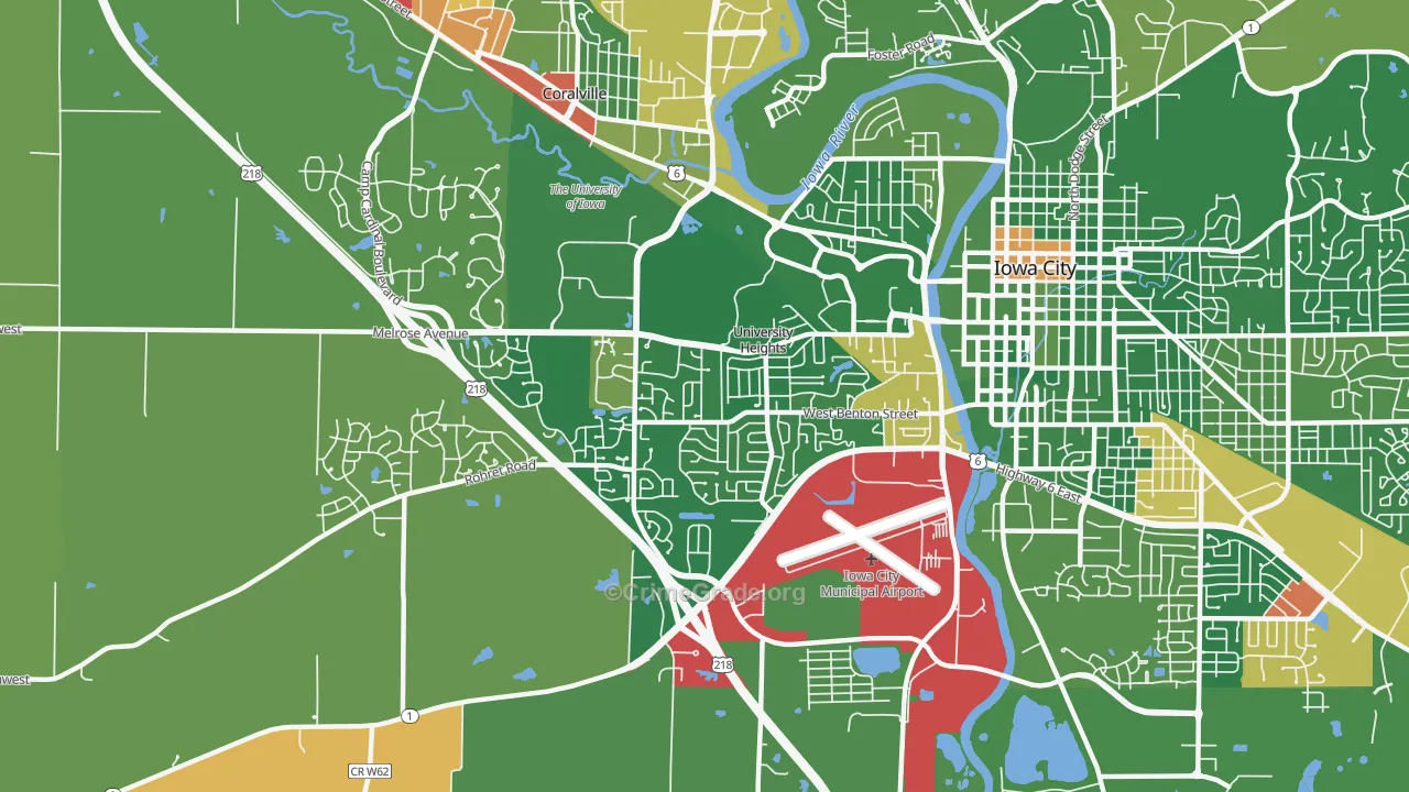 52246, IA Map of Drug-Related Crime Rates