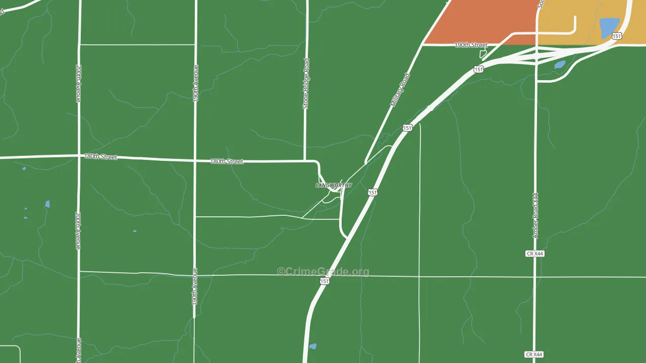 52252, IA Map of Drug-Related Crime Rates