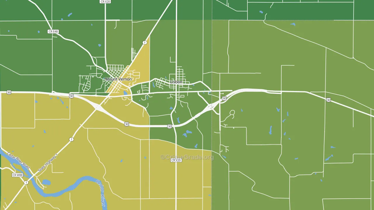 52253, IA Map of Drug-Related Crime Rates
