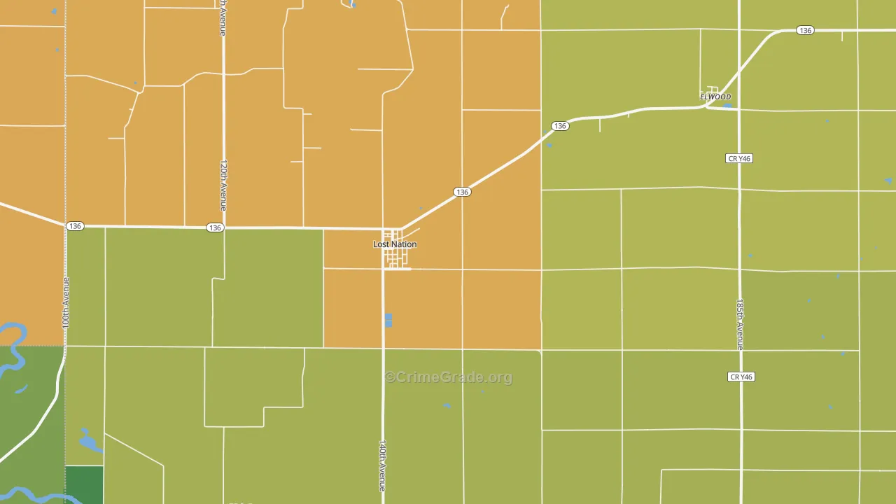 52254, IA Map of Drug-Related Crime Rates