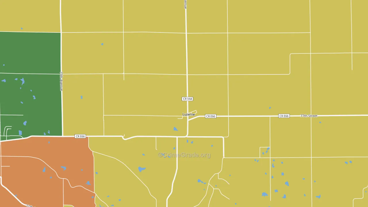 52257, IA Map of Drug-Related Crime Rates