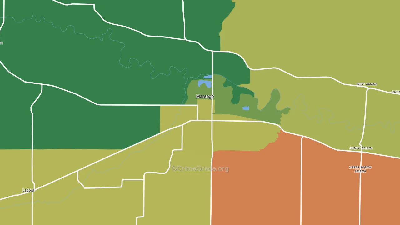 52301, IA Map of Drug-Related Crime Rates