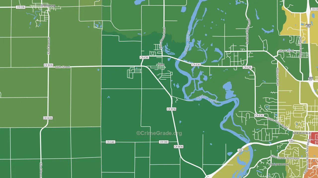 52324, IA Map of Drug-Related Crime Rates