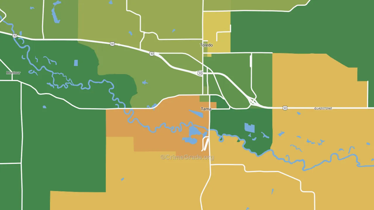 52339, IA Map of Drug-Related Crime Rates