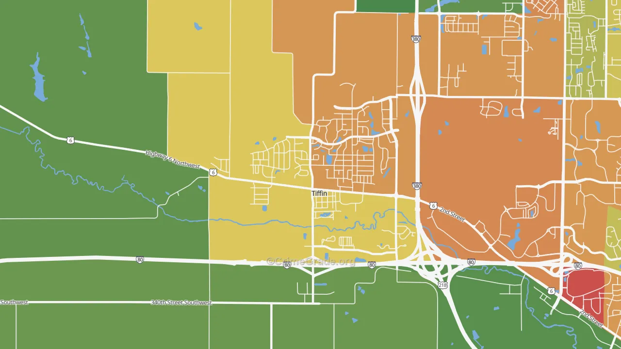 52340, IA Map of Drug-Related Crime Rates