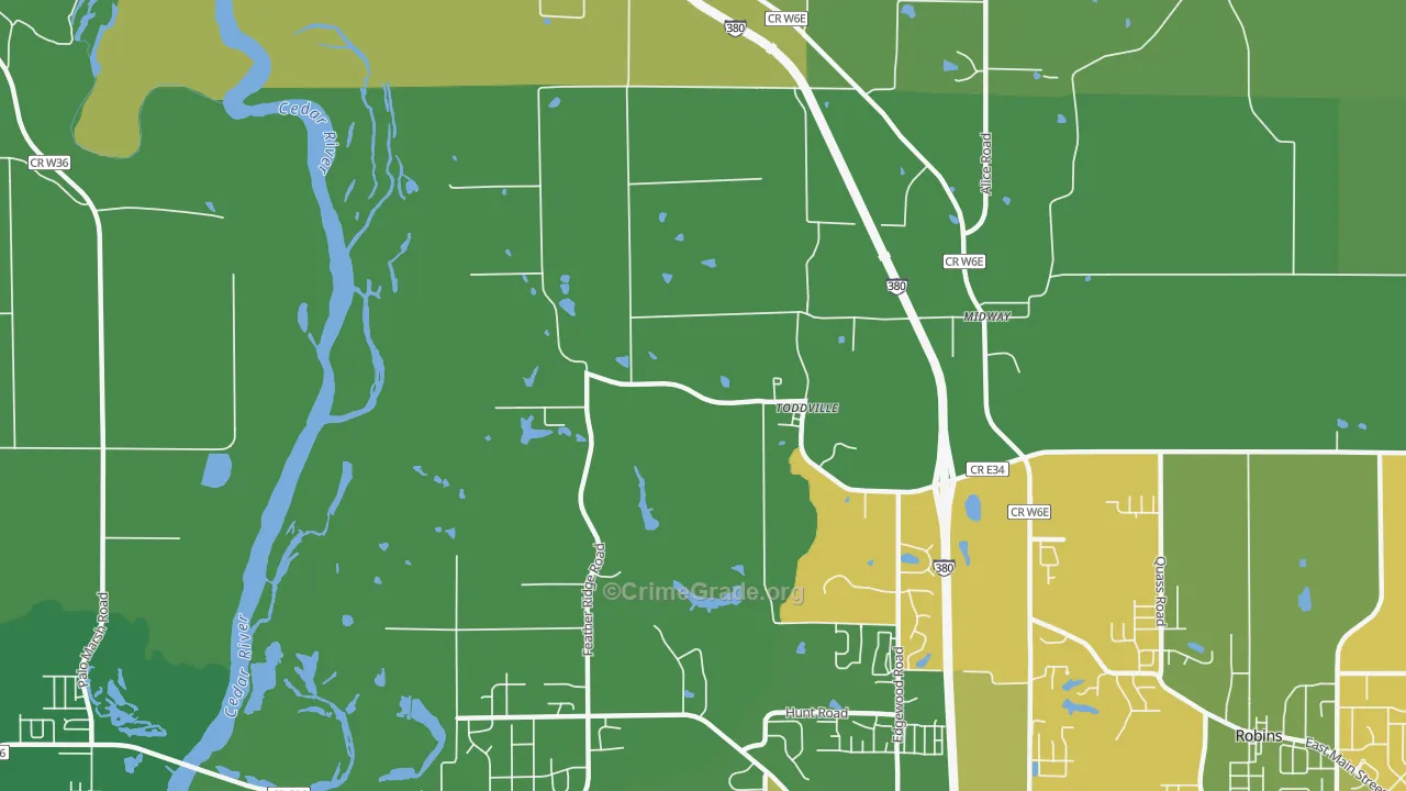52341, IA Map of Drug-Related Crime Rates