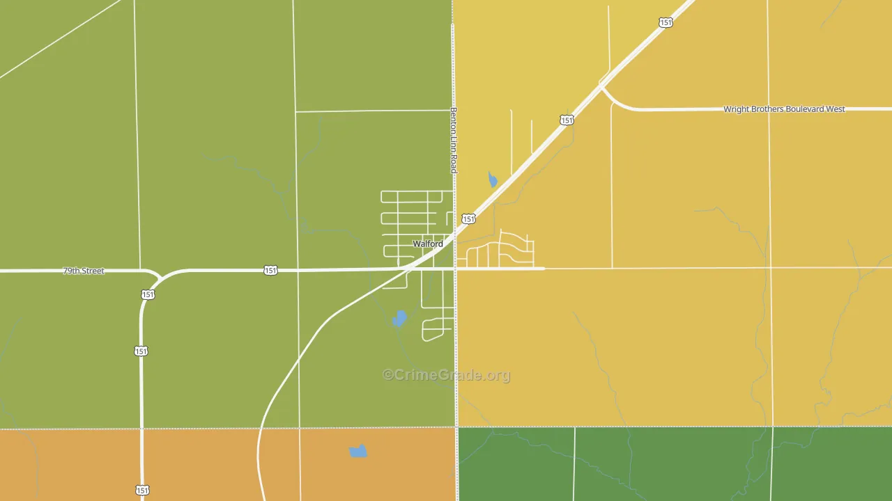 52351, IA Map of Drug-Related Crime Rates