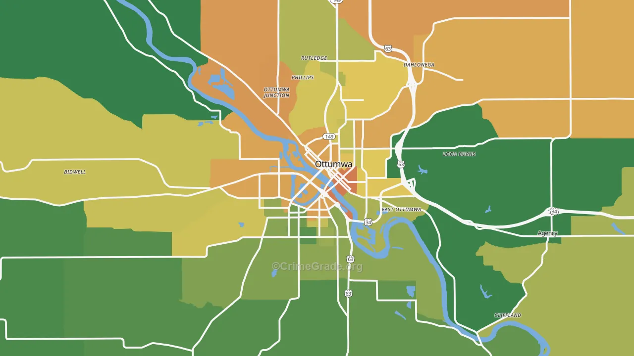 52501, IA Map of Drug-Related Crime Rates