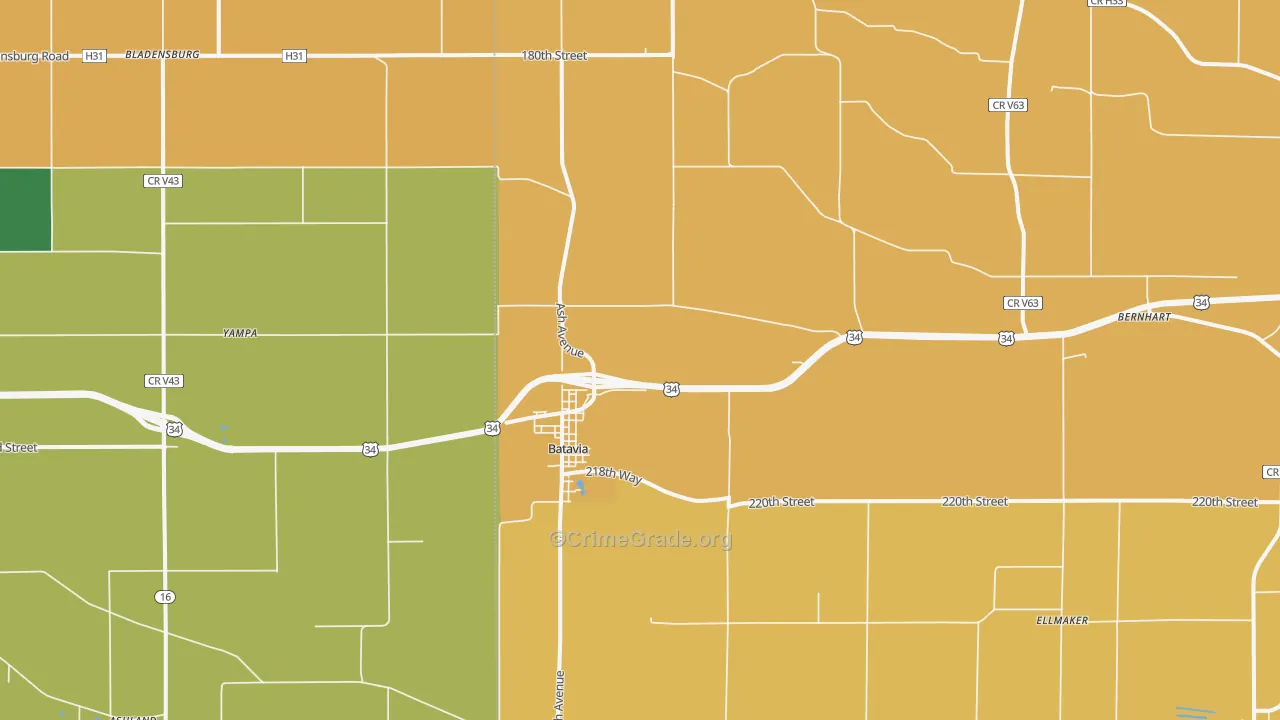 52533, IA Map of Drug-Related Crime Rates