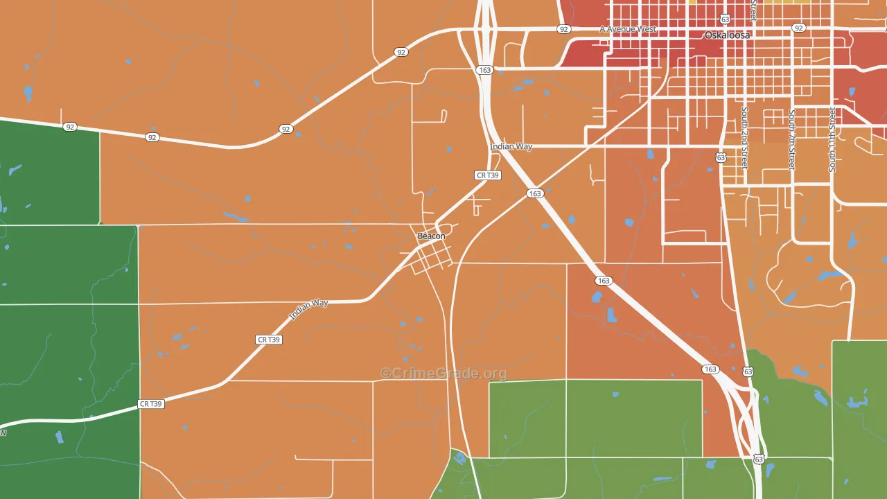 52534, IA Map of Drug-Related Crime Rates