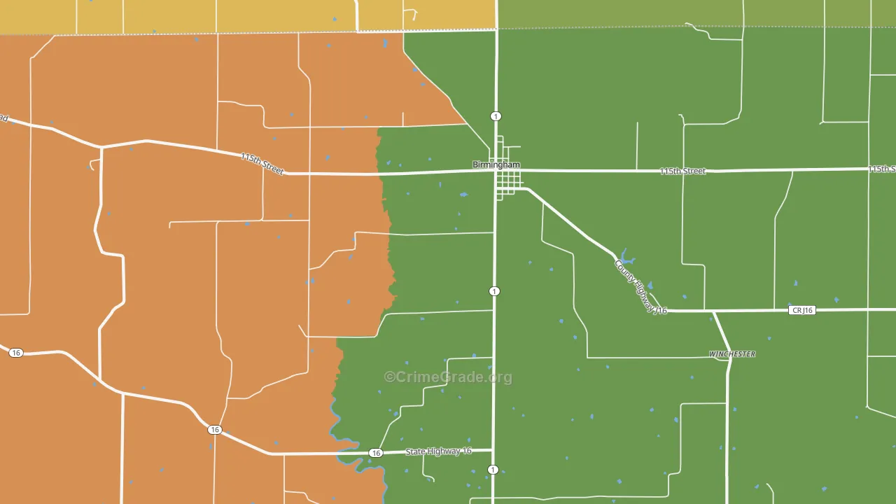 52535, IA Map of Drug-Related Crime Rates