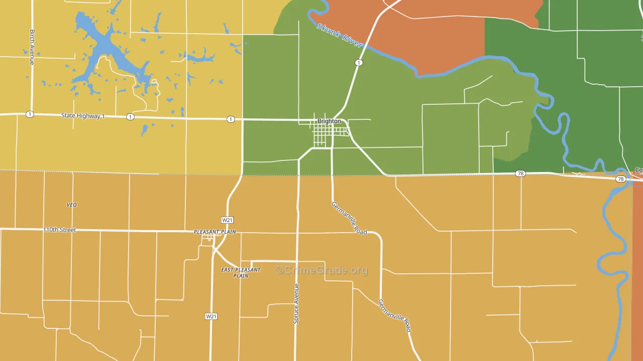 52540, IA Map of Drug-Related Crime Rates