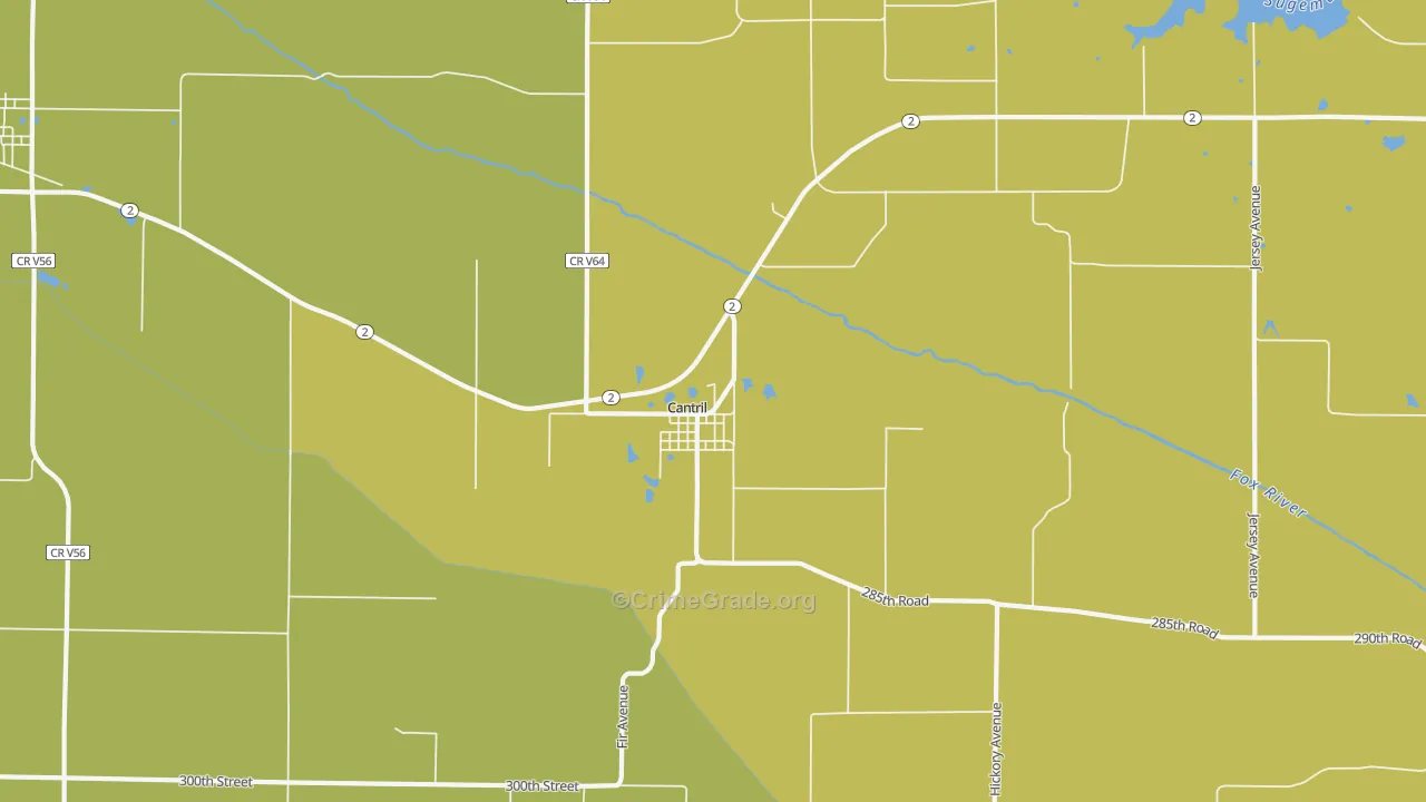 52542, IA Map of Drug-Related Crime Rates