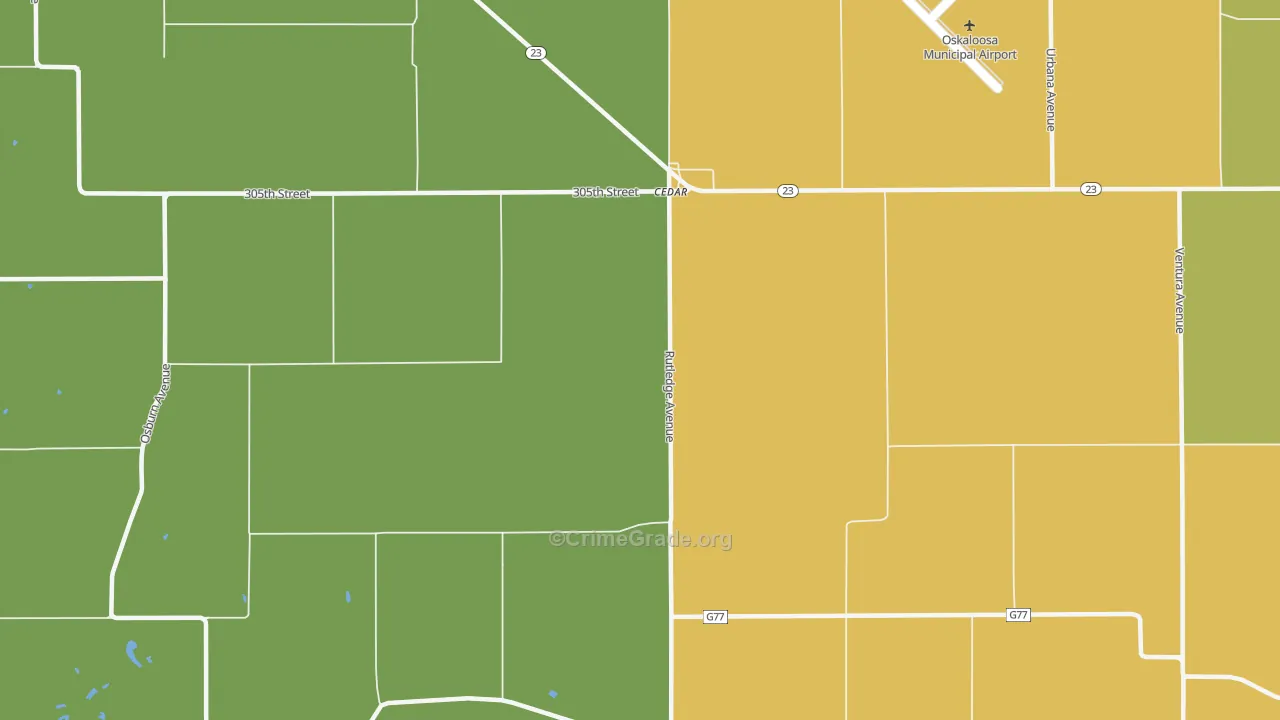 52543, IA Map of Drug-Related Crime Rates