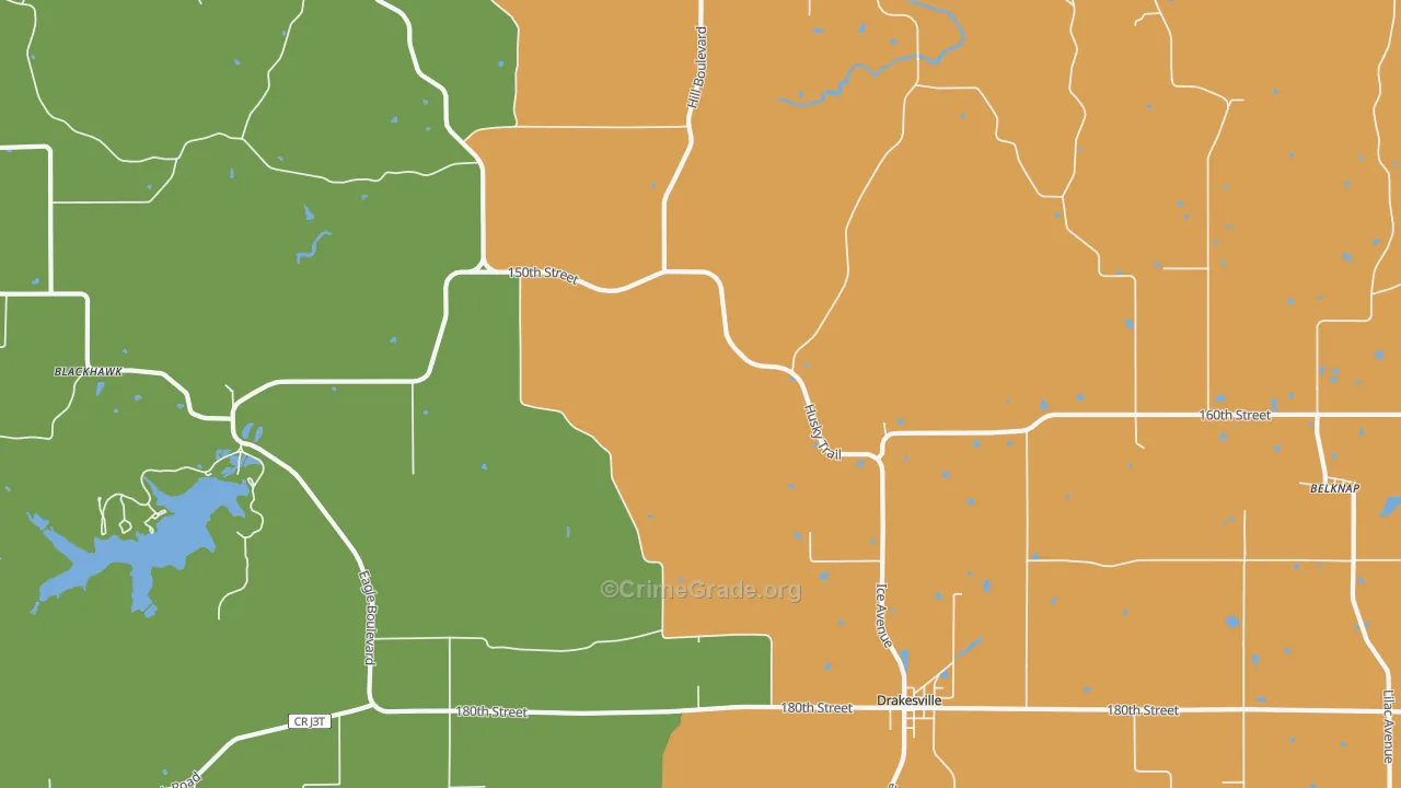 52552, IA Map of Drug-Related Crime Rates